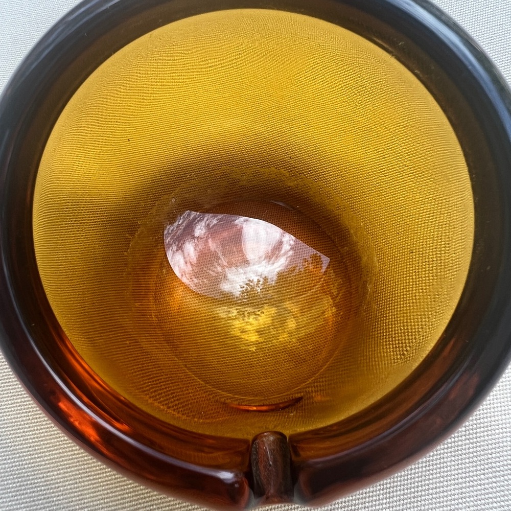 Vintage Viking Glass Orb Ashtray - Picture 3 of 4